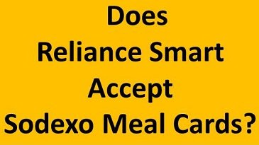 Does Reliance Smart Accept Sodexo Meal Cards